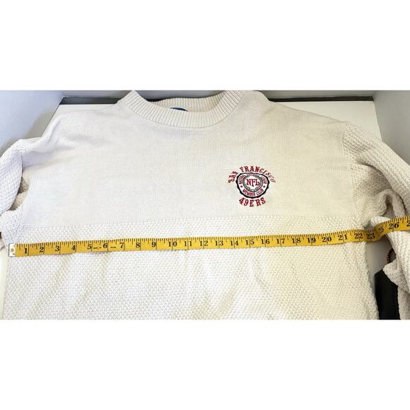 Vintage San Francisco 49ers Nutmeg Mills Sweater L – USA Made Knit - Picture 8 of 12